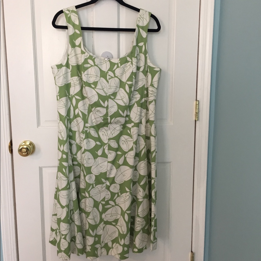 Green Floral Jones Studi Summer Party Dress